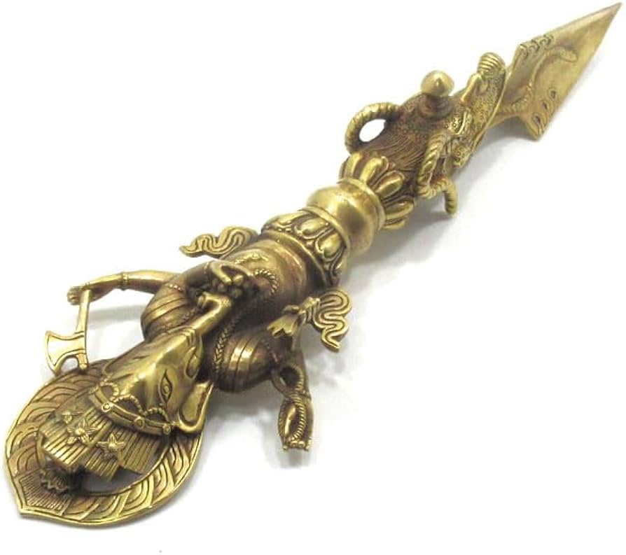 Amazon｜密教法具 独鈷杵 プルパ ガネーシャ 特大長さ約31．5cm